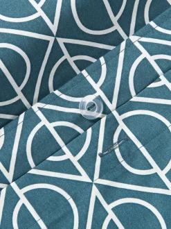 Funda nórdica de algodón estampado geométrico Jella