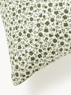 Funda nórdica de algodón lavado con fino estampado floral Nolana