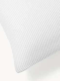 Funda nórdica de franela con rayas finas Javon