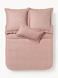 Funda nórdica de lino con ribete Linna