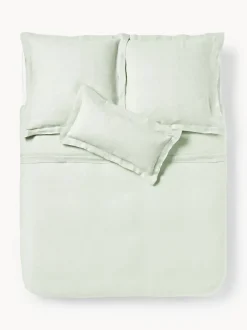 Funda nórdica de lino con ribete Linna