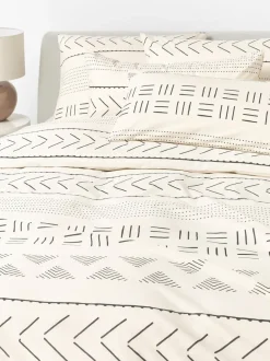 Funda nórdica de percal con estampado boho Kohana
