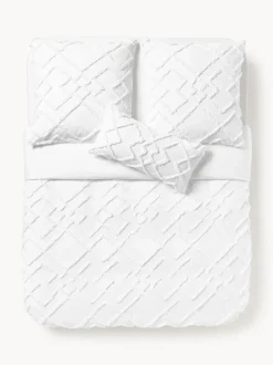 Funda nórdica de percal con mechones Faith
