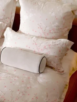 Funda nórdica de satén con estampado floral Sakura