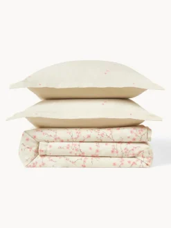 Funda nórdica de satén con estampado floral Sakura