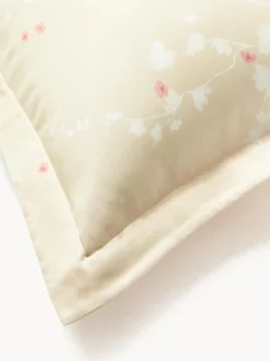 Funda nórdica de satén con estampado floral Sakura