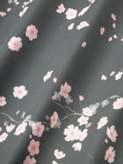Funda nórdica de satén con estampado floral Sakura