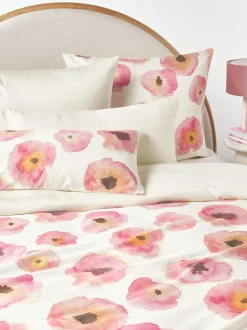 Funda nórdica de satén de algodón con estampado floral Fiorella