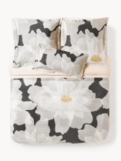 Funda nórdica de satén de algodón Alyssa