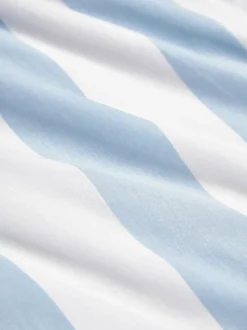 Funda nórdica doble cara de algodón a rayas Lorena