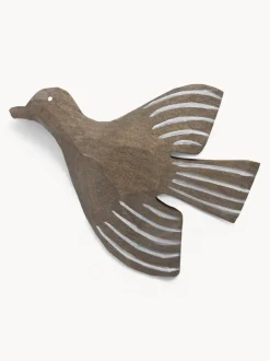 Gancho de pared de madera de álamo artesanal Lola Bird