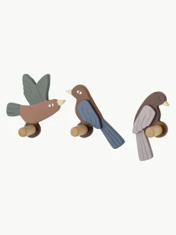 Ganchos de pared de madera Lewi, 3 uds.