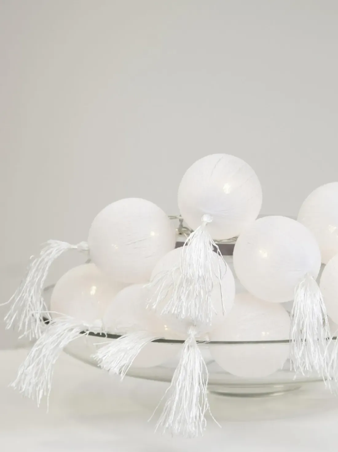 Guirnalda de luces LED Jolly Tassel, 185 cm, a pilas