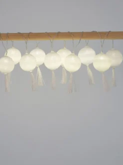 Guirnalda de luces LED Jolly Tassel, 185 cm, a pilas