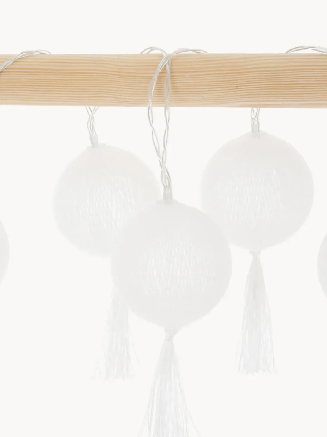 Guirnalda de luces LED Jolly Tassel, 185 cm, a pilas