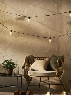 Guirnalda de luces LED para exterior con función de temporizador Selecta, tamaños diferentes