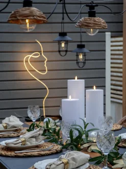 Guirnalda de luces LED para exterior Cesta