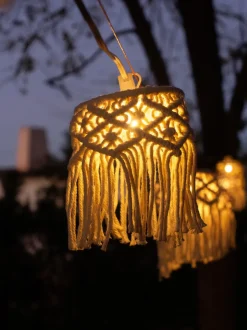 Guirnalda de luces LED solares de algodón Mykonos