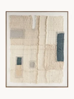 Impresión artesanal en lienzo con marco de madera Lima