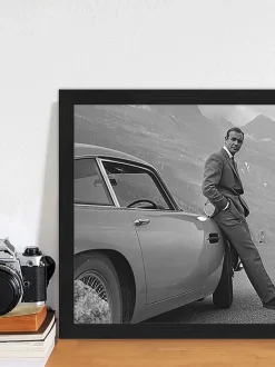 Impresión digital enmarcada Sean Connery (James Bond)