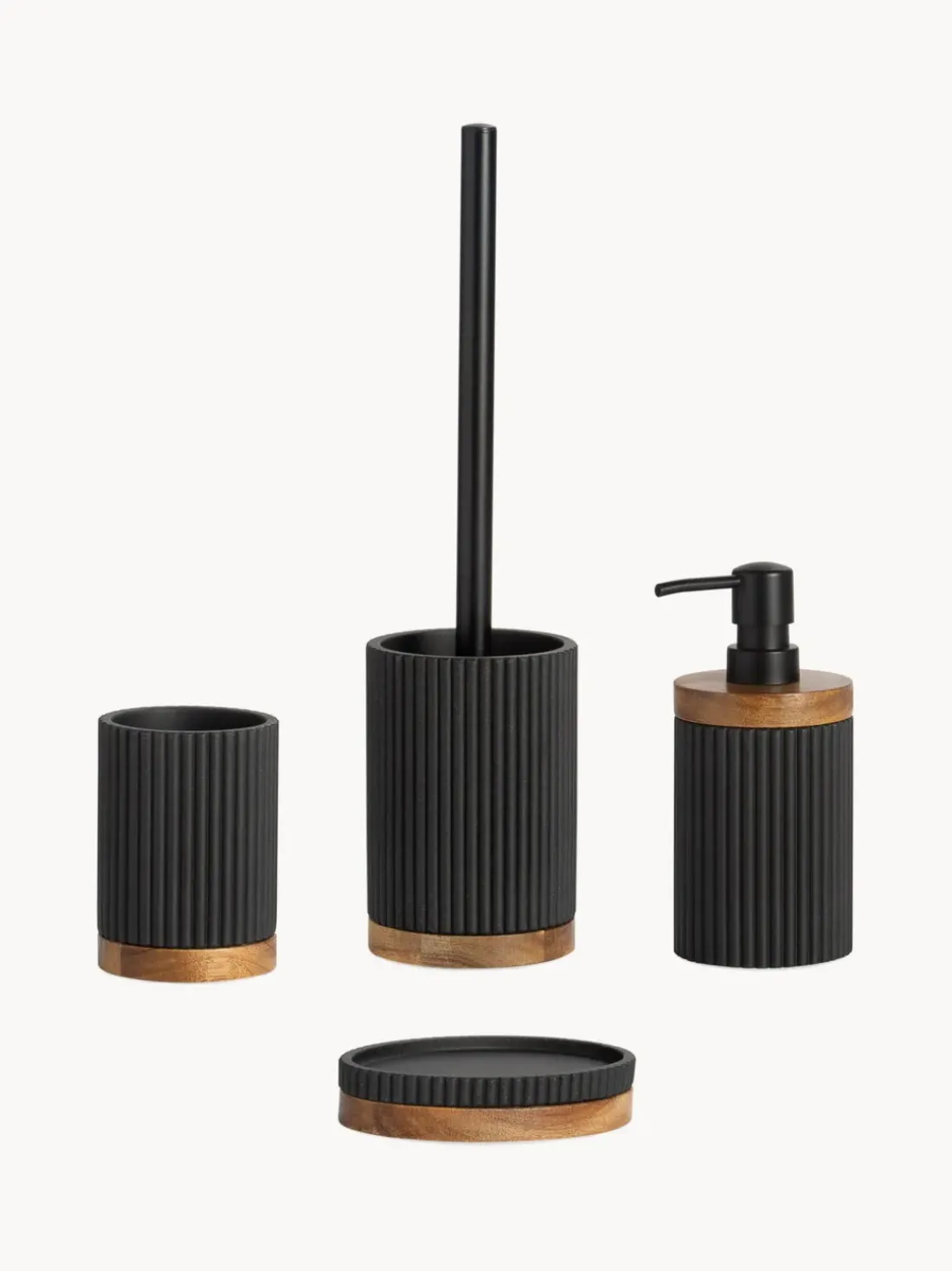 Jabonera con madera Laura
