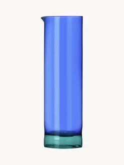 Jarra artesanal de vidrio Bamboo Groove, 1,2 L