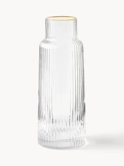 Jarra con relieve y borde dorado Minna, 1,1 L