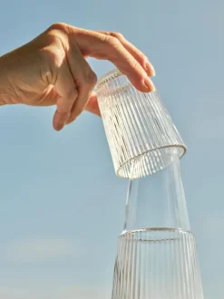 Jarra con vaso Pilastro, 1 L, 2 pzas.