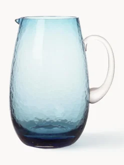 Jarra de vidrio soplado artesanalmente Hammered, 2 L
