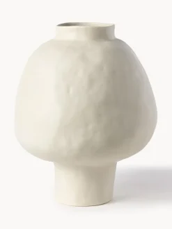 Jarrón artesanal de diseño de gres Saki, 40 cm