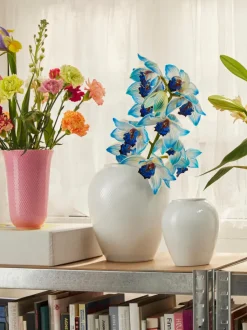 Jarrón artesanal de porcelana Rhombe, 25 cm