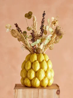 Jarrón artesanal Limone, Al 22 cm