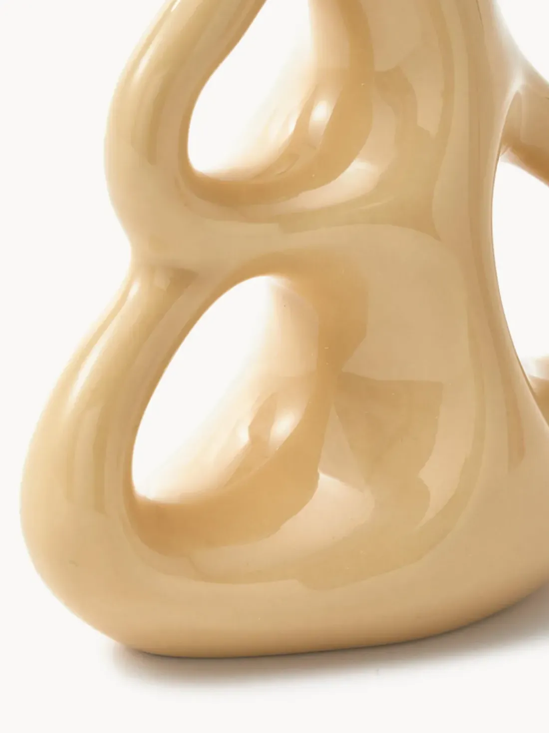 Jarrón de cerámica artesanal Three Ears, 21 cm