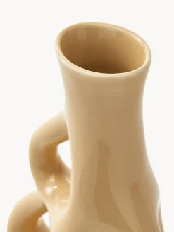 Jarrón de cerámica artesanal Three Ears, 21 cm