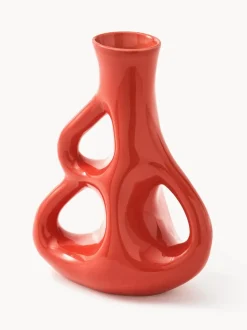 Jarrón de cerámica artesanal Three Ears, Al 21 cm