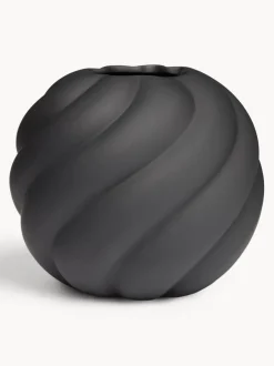 Jarrón de cerámica pintado a mano Twist Ball, 20 cm