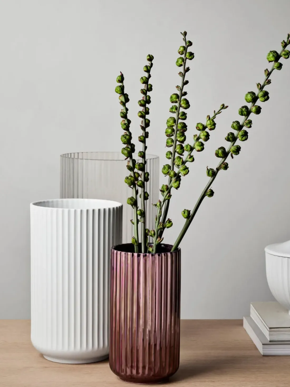 Jarrón de porcelana Lyngby, 25 cm