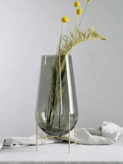 Jarrón de suelo soplado Échasse, 44 cm