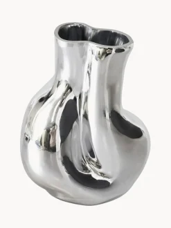 Jarrón de vidrio artesanal Gleam, 22 cm