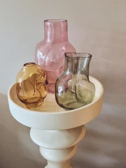 Jarrón de vidrio artesanal Gleam, 22 cm