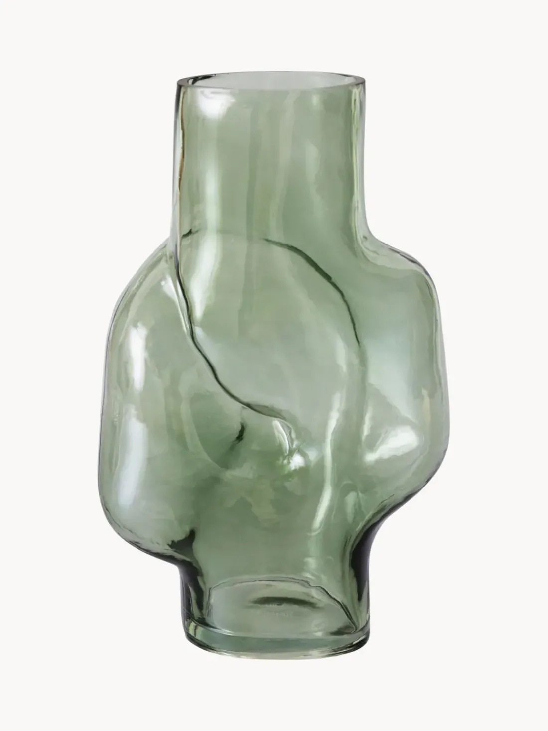 Jarrón de vidrio artesanal Gleam, 32 cm