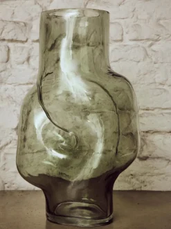 Jarrón de vidrio artesanal Gleam, 32 cm