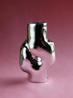 Jarrón de vidrio artesanal Gleam, 32 cm