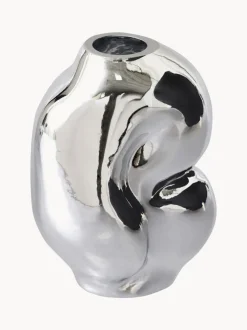 Jarrón de vidrio artesanal Gleam, 18 cm