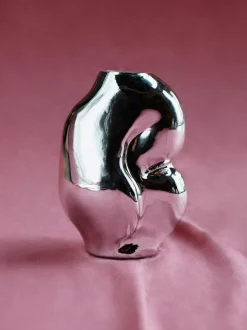 Jarrón de vidrio artesanal Gleam, 18 cm