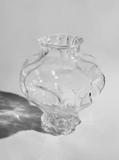 Jarrón de vidrio soplado Ammonit, 30 cm