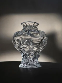 Jarrón de vidrio soplado Ammonit, 30 cm