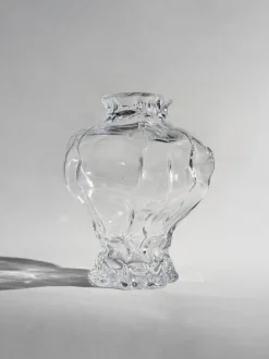 Jarrón de vidrio soplado Ammonit, 30 cm