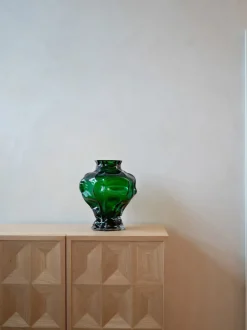 Jarrón de vidrio soplado Ammonit, 30 cm