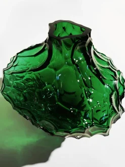 Jarrón de vidrio soplado Canyon, 23 cm